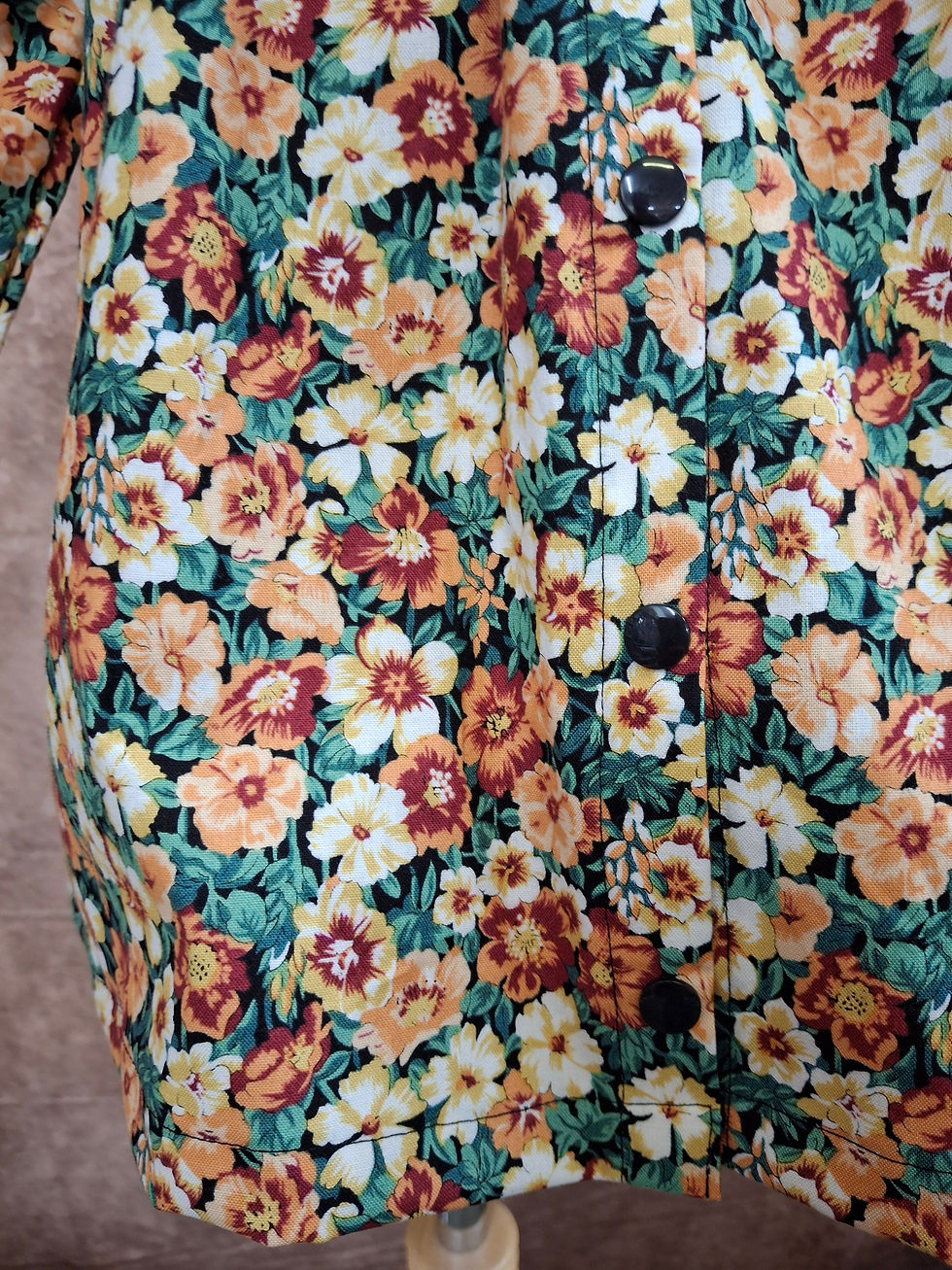 Thumbnail: Hazel Dress Liberty Peach Autum Floral Size 4