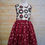 Thumbnail: Kendra Dress Christmas Wreaths and Red Size 12