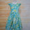 Thumbnail: Dandelion Dress Retro Aqua and Lime Size 8
