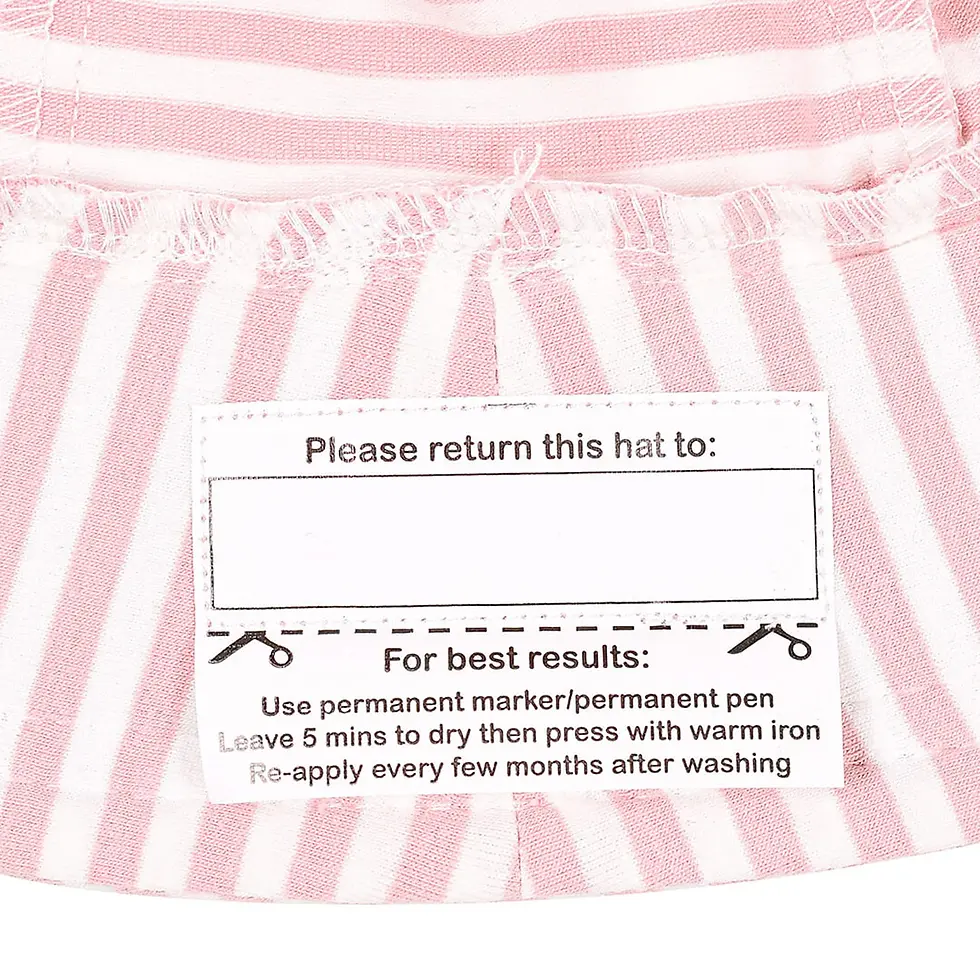 Thumbnail: Legionnaire Flap Sun Hat - Pink Stripe - Bedhead Hats
