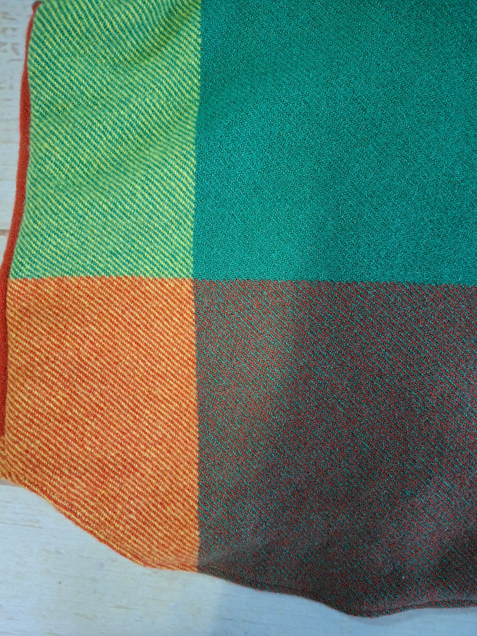 Thumbnail: Bobbie Vest Hooded Rainbow Wool Check Size 6
