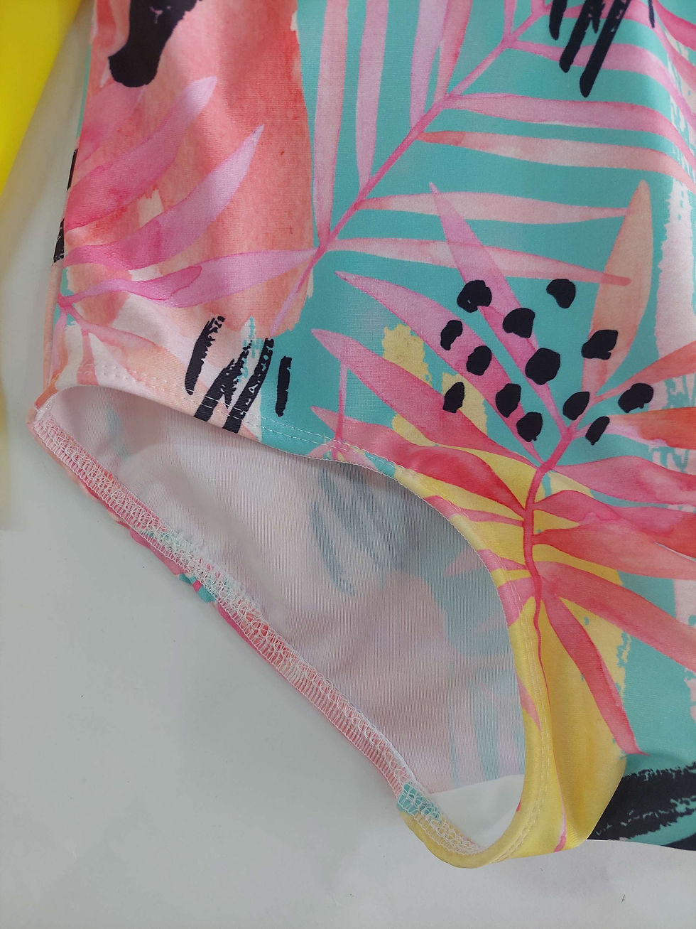 Thumbnail: Puff Sleeve Toggers Pastel Palms Size 10