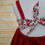 Thumbnail: Ava Dress Red Marble with Floral Size 4
