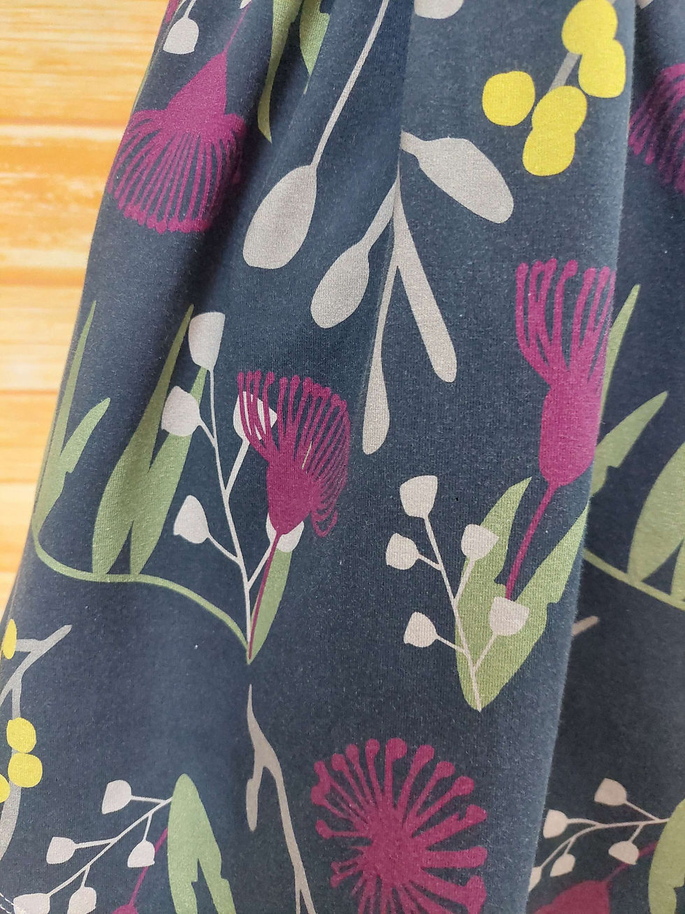 Thumbnail: Mollie Dress Navy Australian Flora Size 4