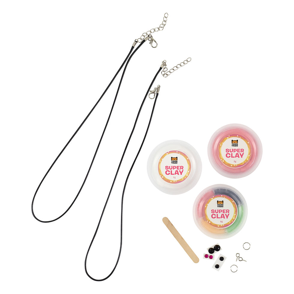 Thumbnail: Clay Craft - Sweeties Necklaces - Tiger Tribe