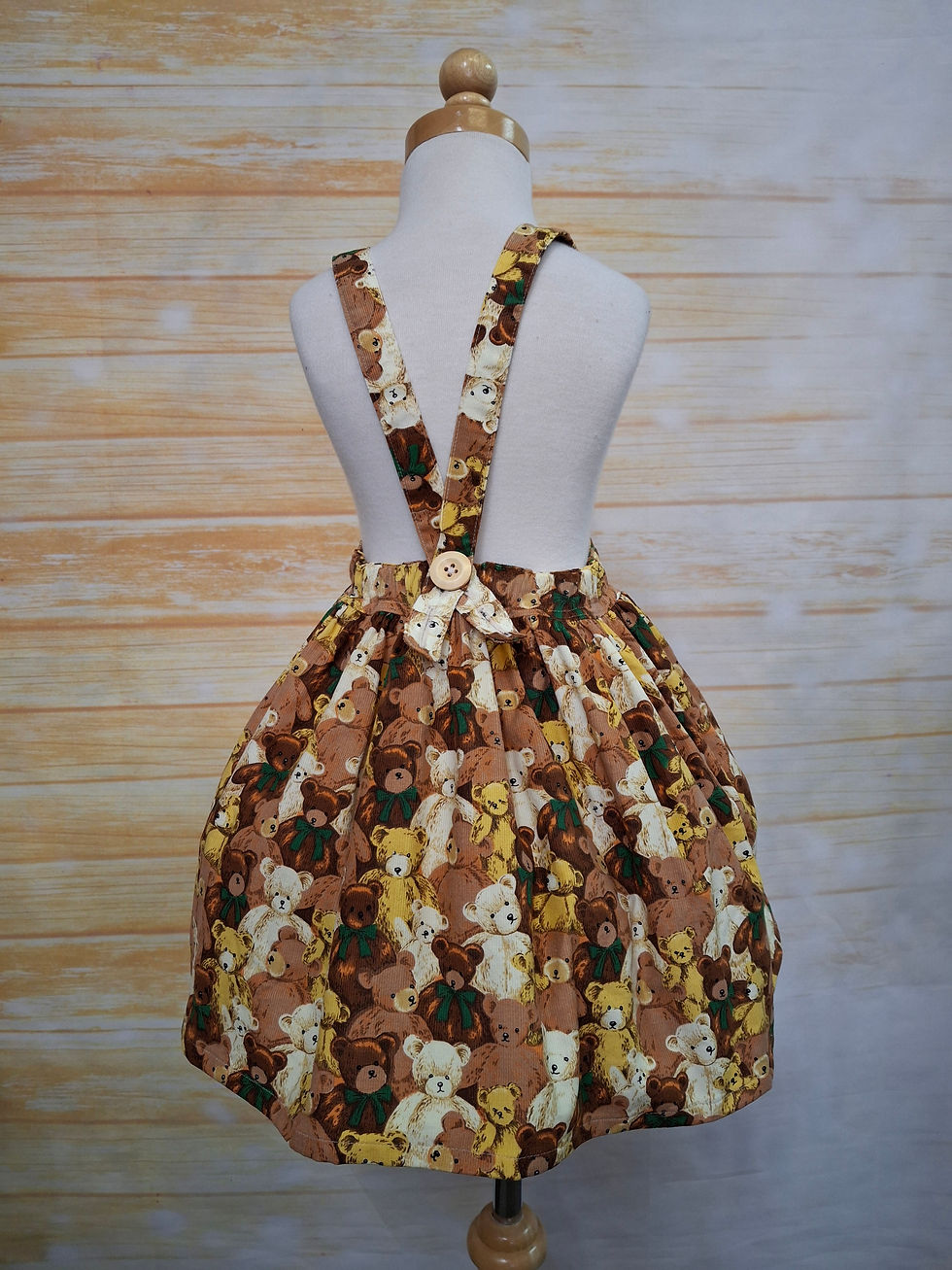 Thumbnail: Scout Pinafore Teddy Bears Corduory Size 2