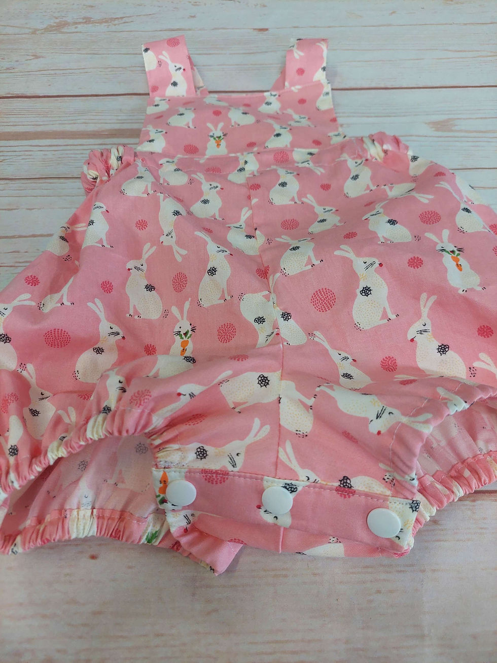 Thumbnail: Frankie Romper Bunnies on Pink Size 1