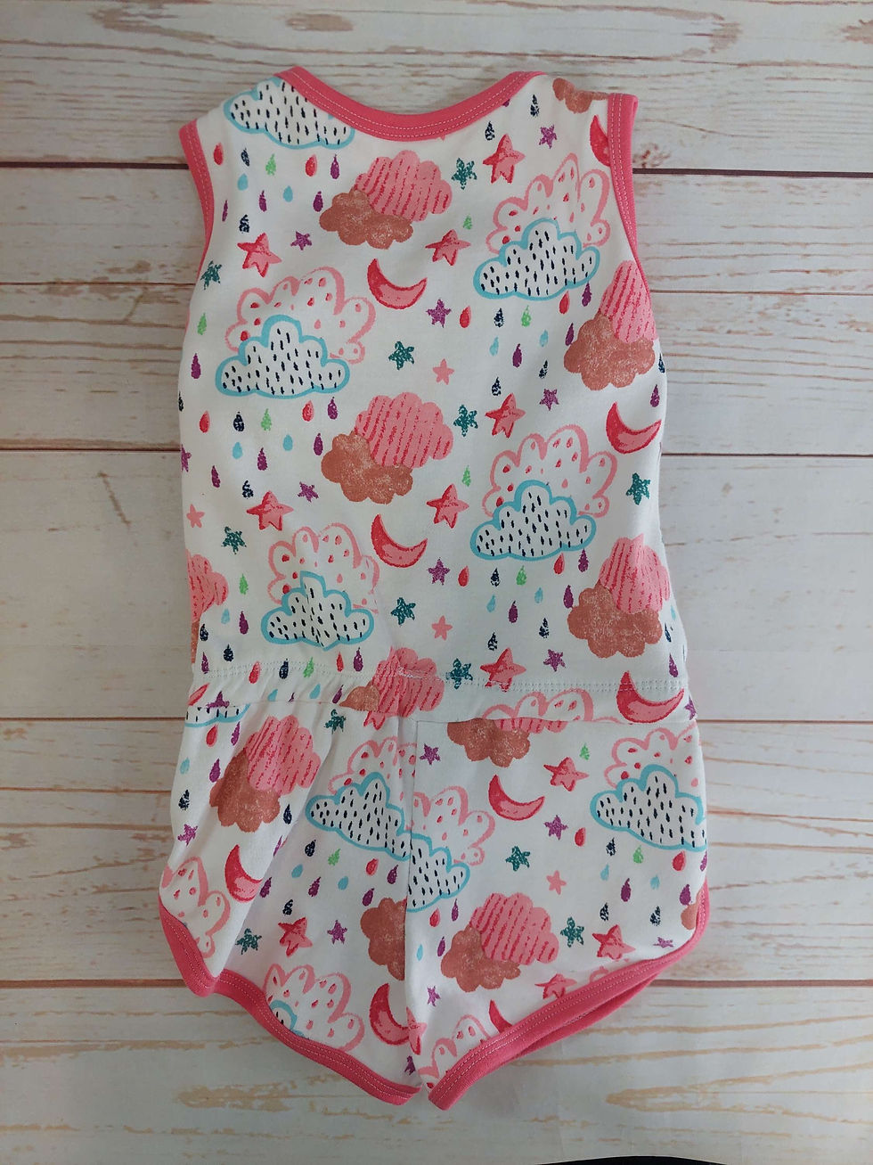Thumbnail: Retro Romper Rainbow Clouds Size 2