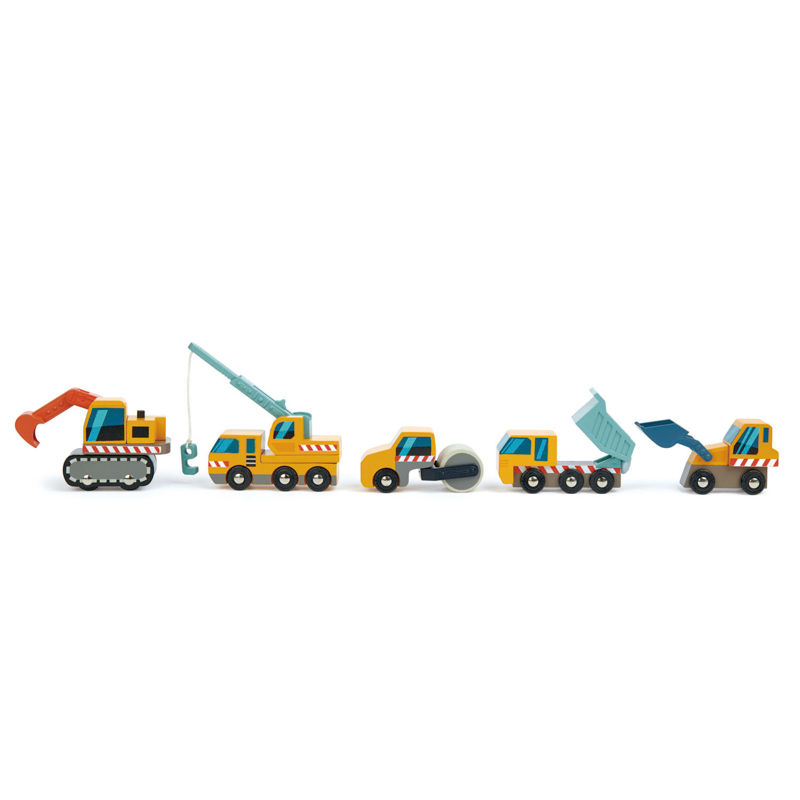 Thumbnail: Wooden Construction Car Set