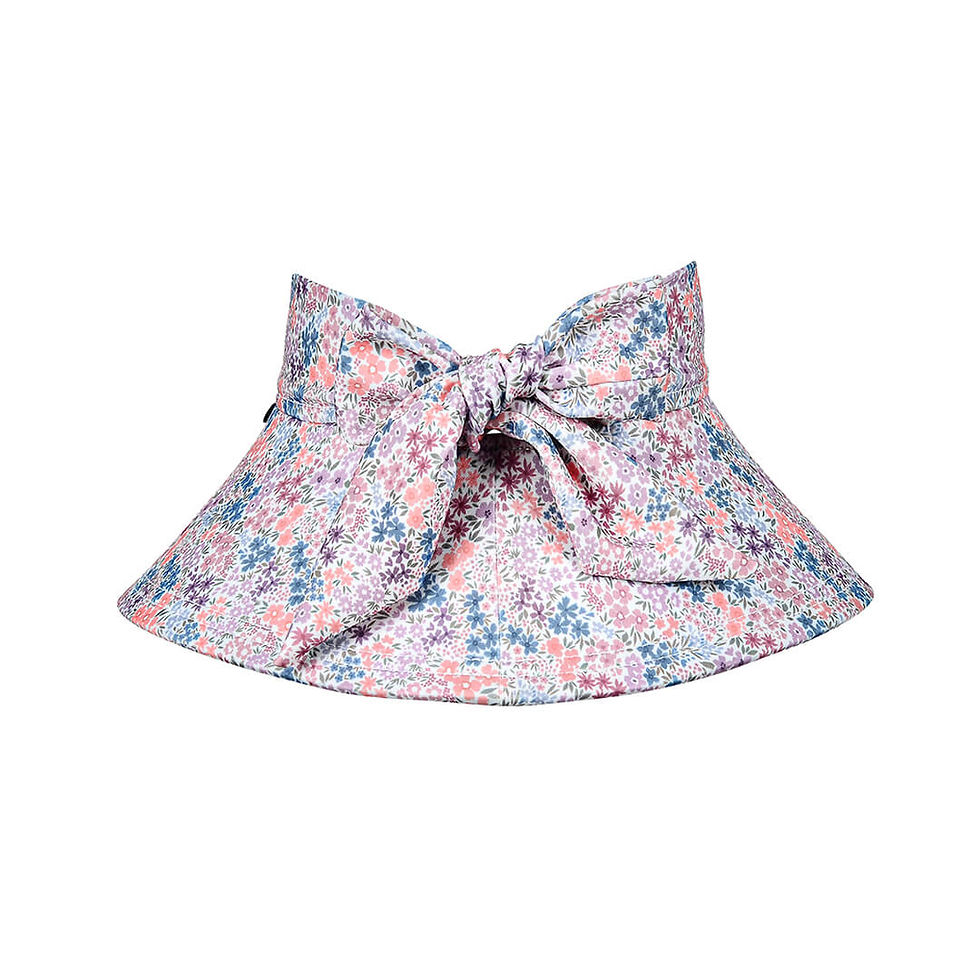 Thumbnail: Ladies Wide-Brimmed Swim Visor- Blossom