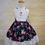 Thumbnail: Trixie Dress Navy Floral with White Lace Size 3