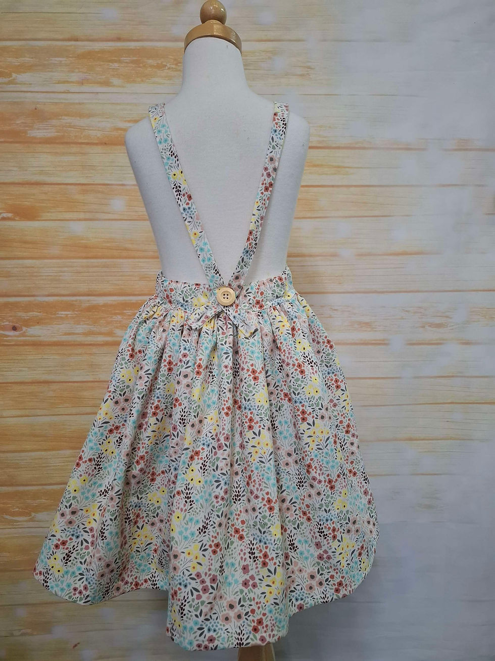 Thumbnail: Scout Pinafore White Meadow Corduory Size 6