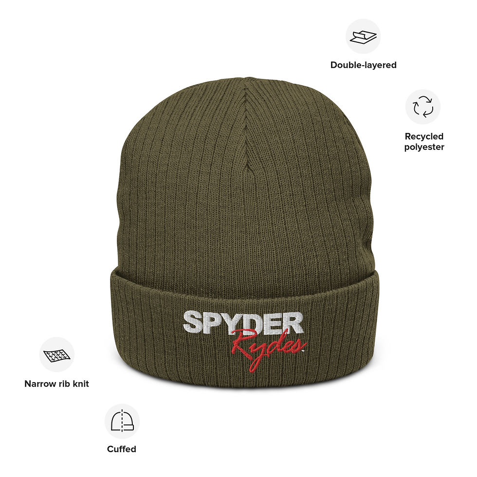 Thumbnail: Spyder recycled embroidered cuffed beanie