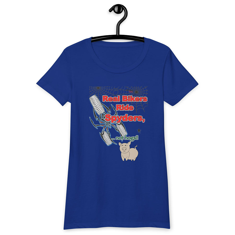 Thumbnail: "Spyder not Hog" Women’s fitted  (thin) t-shirt