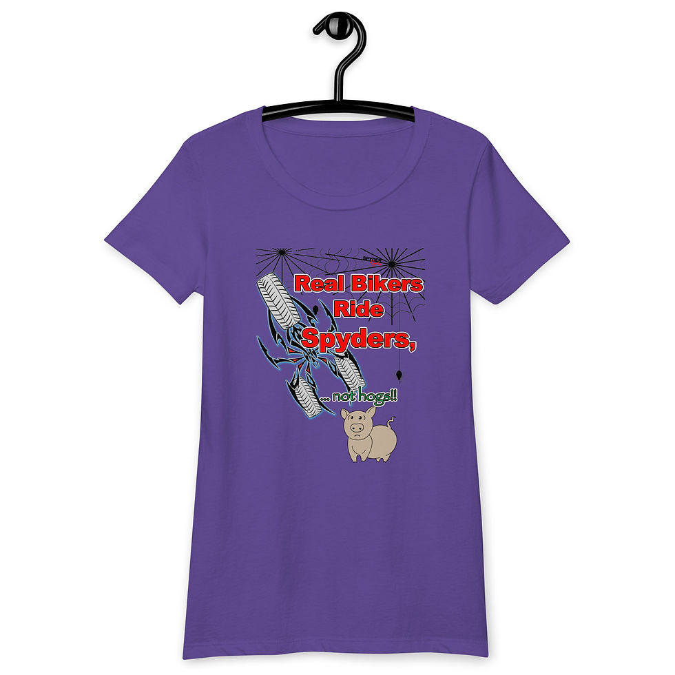Thumbnail: "Spyder not Hog" Women’s fitted  (thin) t-shirt