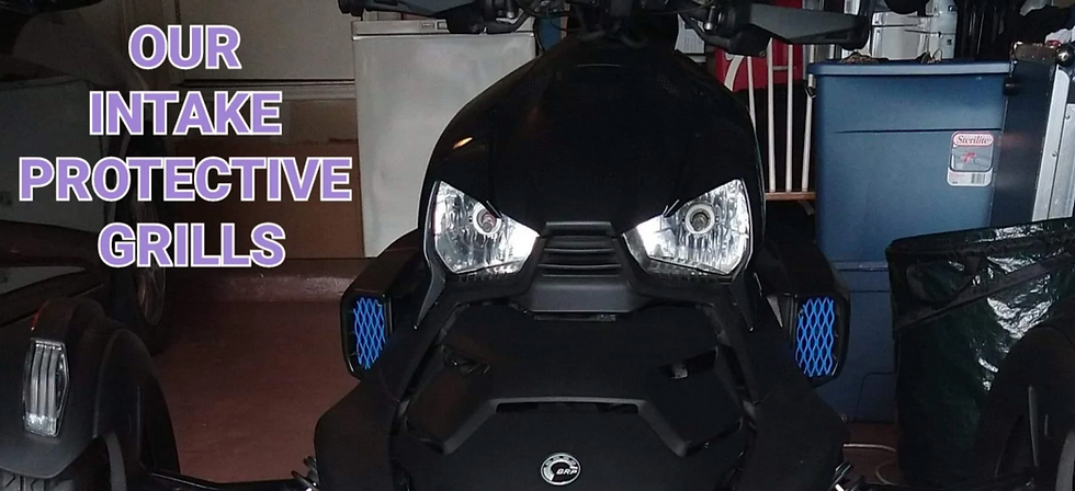 Thumbnail: Can-am Radiator Protective Grill with optional matching intake protectors