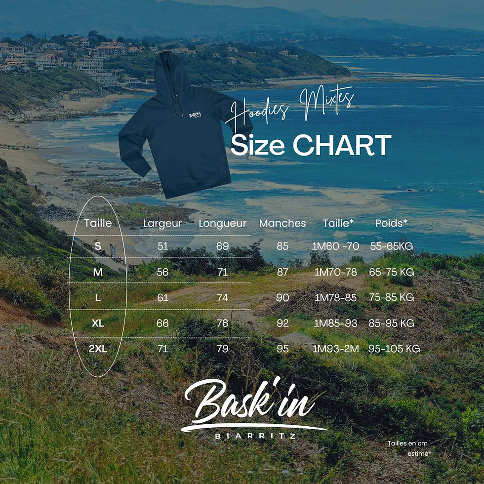 Miniature : BIARRITZ FRENCH CALIFORNIA : SWEAT À CAPUCHE MIXTE