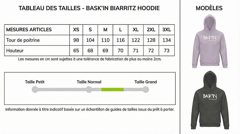 Miniature : BASK'IN BIARRITZ BRUSH - SWEAT À CAPUCHE MIXTE COTON BIO