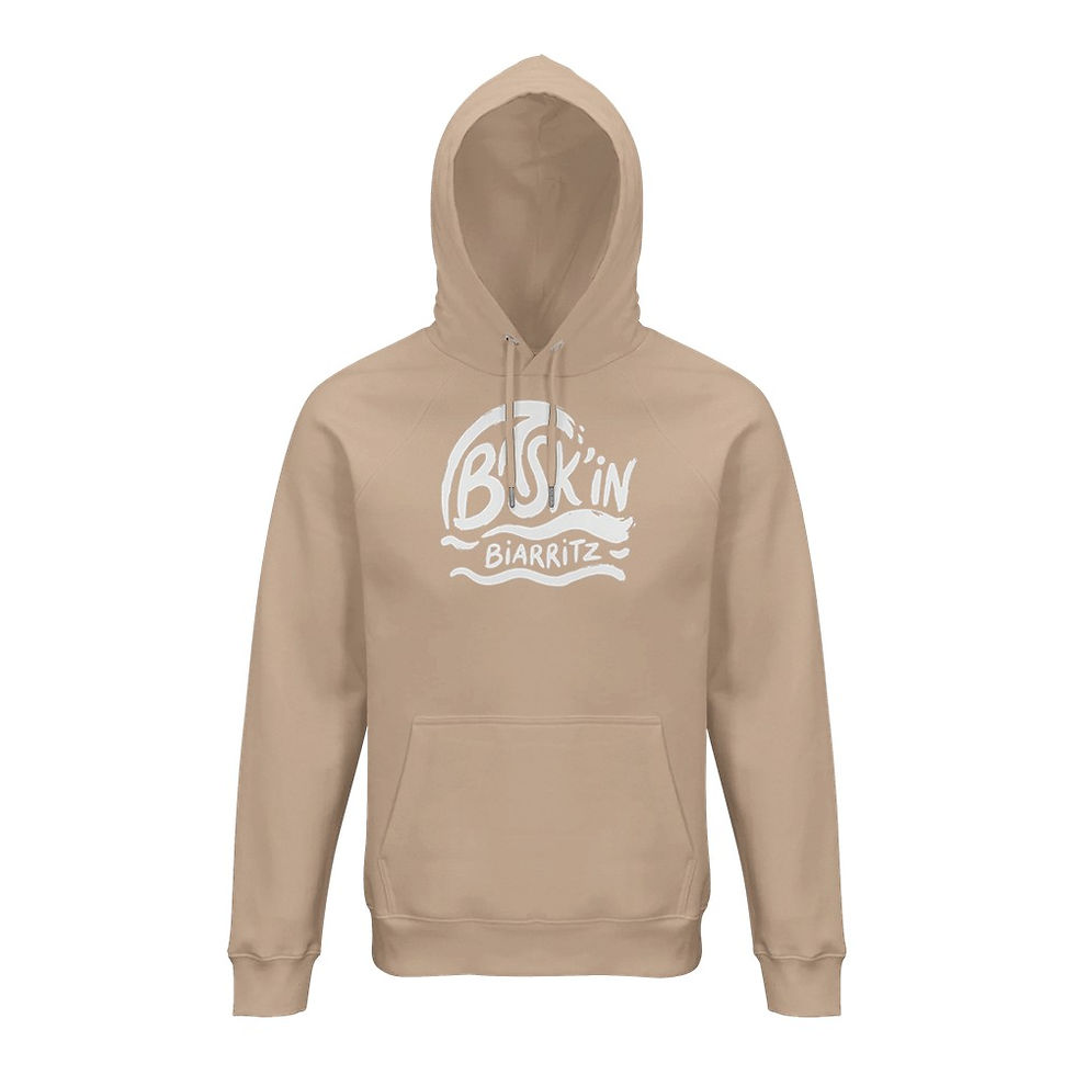 Miniature : WAVE IN BIARRITZ - SWEAT À CAPUCHE MIXTE COTON BIO
