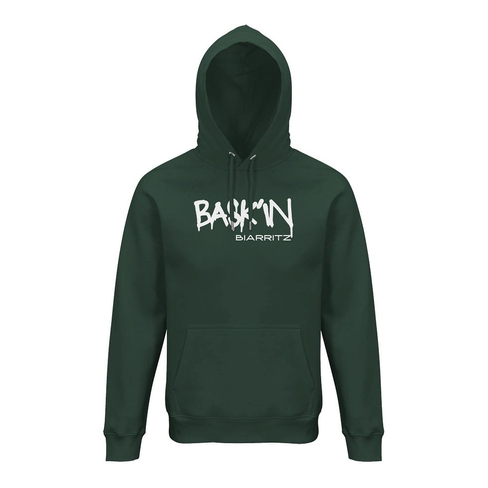Miniature : KLASIKOA GRAFFITI BIG LOGO - SWEAT À CAPUCHE MIXTE COTON BIO