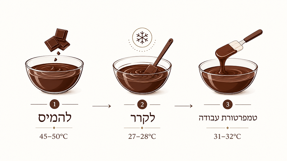טמפרור שוקולד