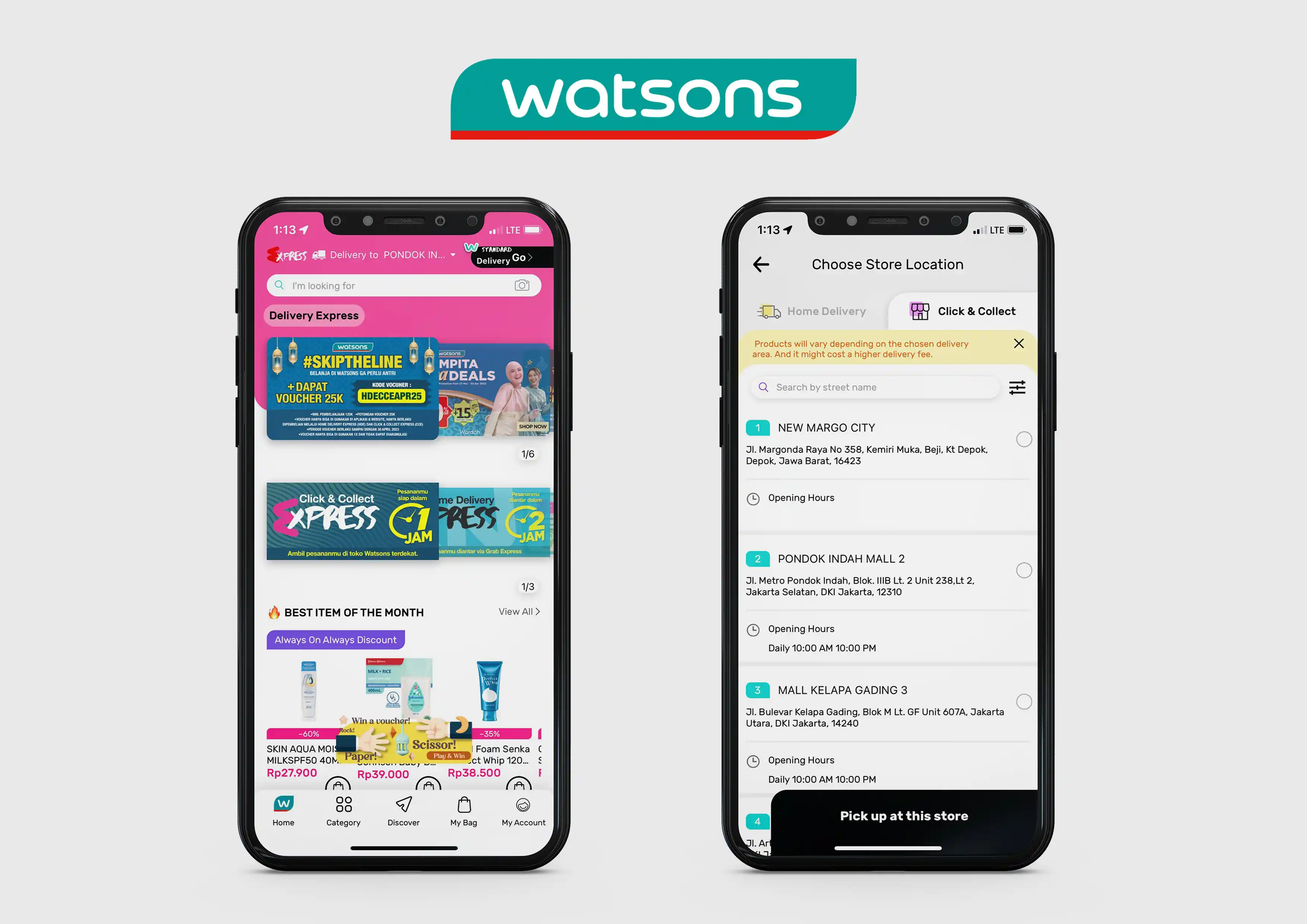 O2O Watsons Apps