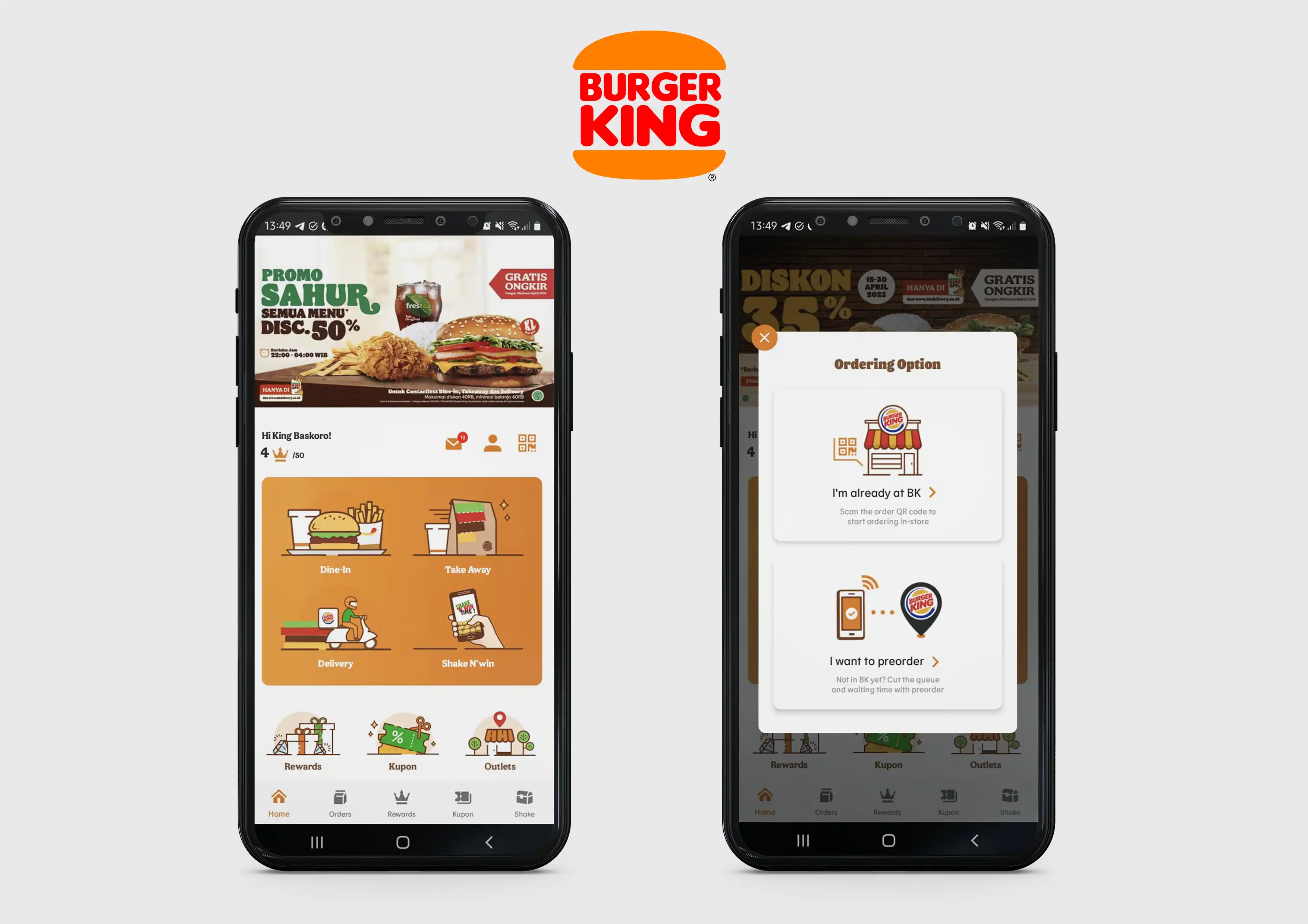O2O Burger King Apps