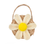 Miniaturbild: Weiße Gänseblümchen Strohtasche