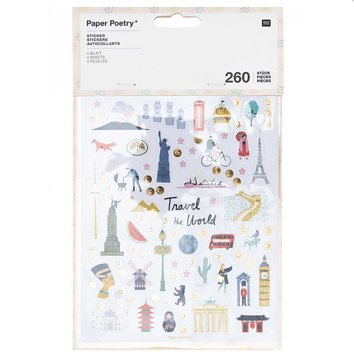 Travel the World Aufkleber