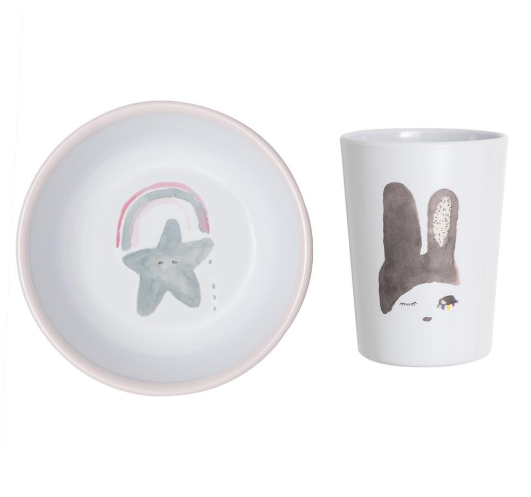 BUNNY EARS Cup & Bowl Set