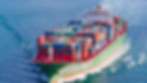 Cargo ship at sea