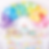 pastel multi coloured balloon arch