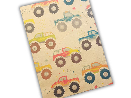 Monster Truck Wrapping Paper That’s Fun for Kids and Friendly to the Planet