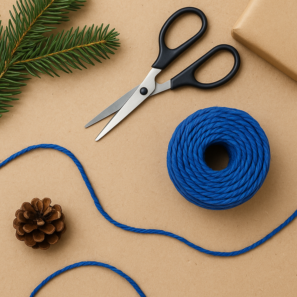 Thumbnail: Dark Blue Paper Twine · 30m · X1 Luxury Twine Roll  · Gift Wrap - Arts & Crafts