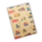 kids eco wrapping paper. recyclable wrapping paper.