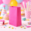 Thumbnail: Hot Pink Paper Party Bags - X12 - Great for Princess and Girls Parties
