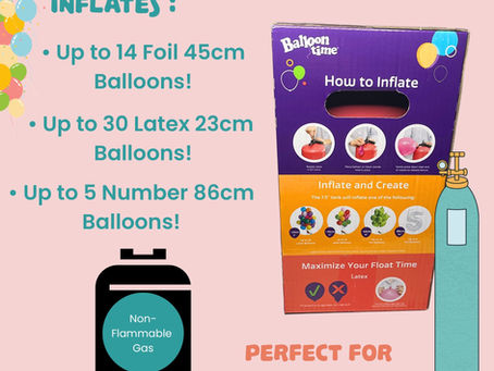 How Much Can a Helium Gas Canister for Balloons Inflate?