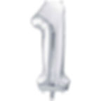 number birthday balloons. number 1 foil helium balloon. large. Inflated with balloon pump kit and hung with wall mounting kit