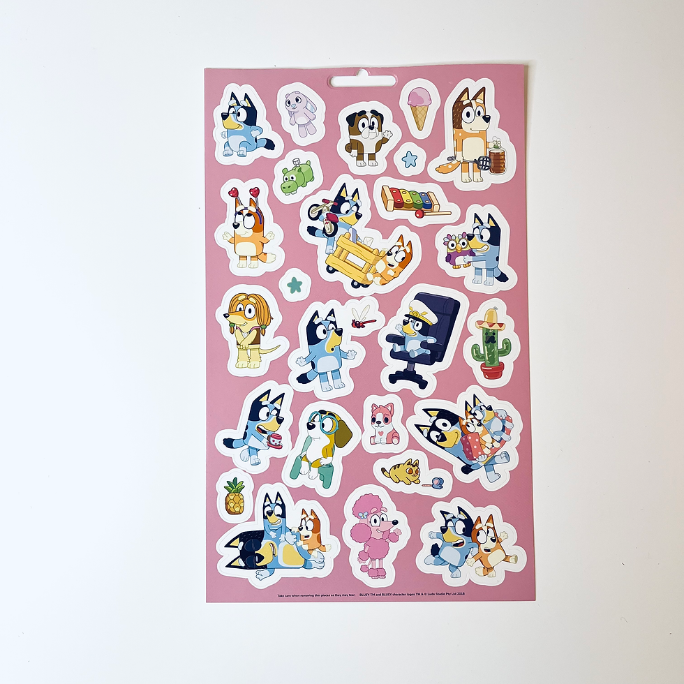 Thumbnail: Bluey Sticker Fun Pack - Over 100 Reusable Stickers