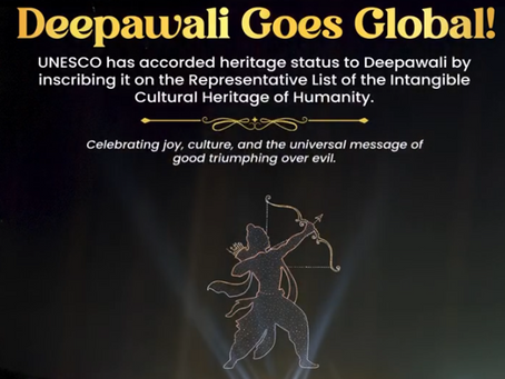 Deepavali has been added to UNESCO’s Intangible Cultural Heritage list, recognising its cultural significance and enduring traditions. Celebrated globally as a festival of renewal, unity, and prosperity, it supports artisans, strengthens communities, and promotes inclusive values. India’s community-driven nomination highlights Deepavali’s diversity, while the recognition reinforces efforts to preserve and honour this cherished living tradition.