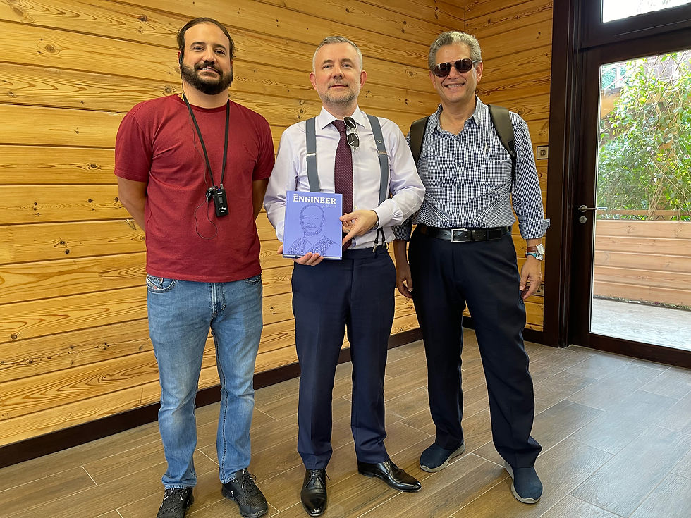 Mr. Silvio Barros and Mr. Rodrigo Salvadori at uSky Transport office, Sharjah, 2022