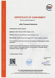 TUV SW Certificate of Conformity