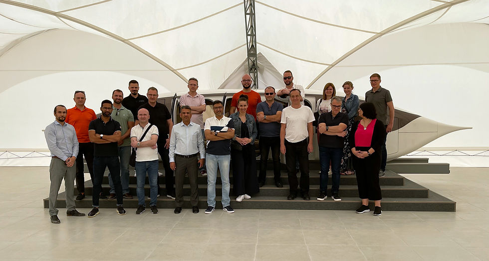 Commemorative picture of delegates in front of high-speed uFlash