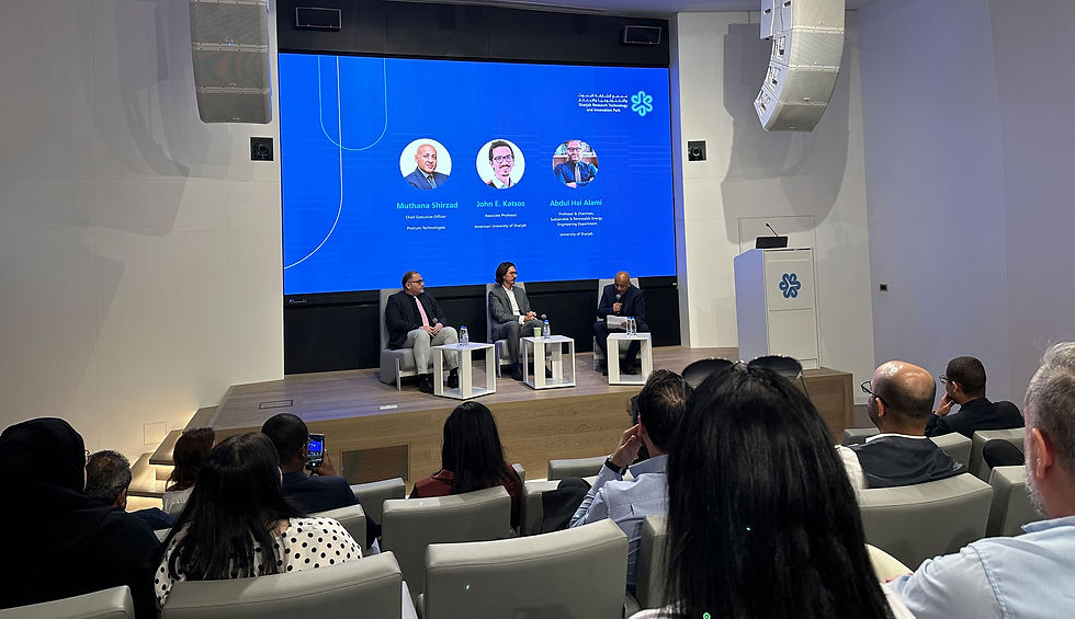 Panel discussion on the UAE's way towards a future with cleaner and more sustainable energy and society