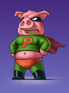 svinja super heroj lchf