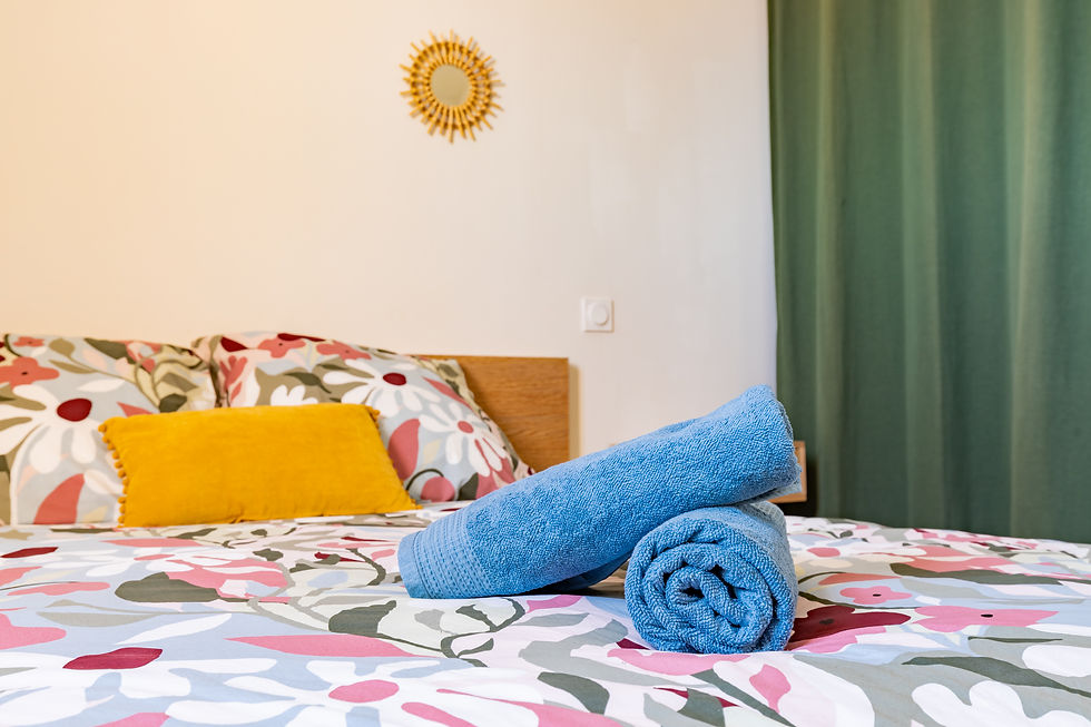 Mise en place et décoration d'un logement en location par la conciergerie Lidéale sur AirBnb