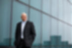Senior man in professional portrait photography outdoors