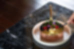 Gourmet food photography Cape Town of a plated dessert.