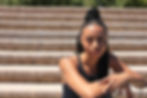 Woman with braided bun in a professional portrait photography.
