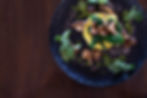 Gourmet food photography Cape Town: polenta with mushrooms.